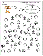 içinde 4 sayısı olanlar boya, 4 sayısı çalışma sayfası